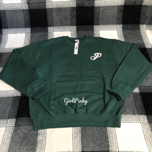 VS PINK 2004 LIMITED EDITION PINK FRIDAY DEEP FOREST CREW SWEATSHIRT - Picture 5 of 10